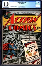 Cover of Action Comics #58