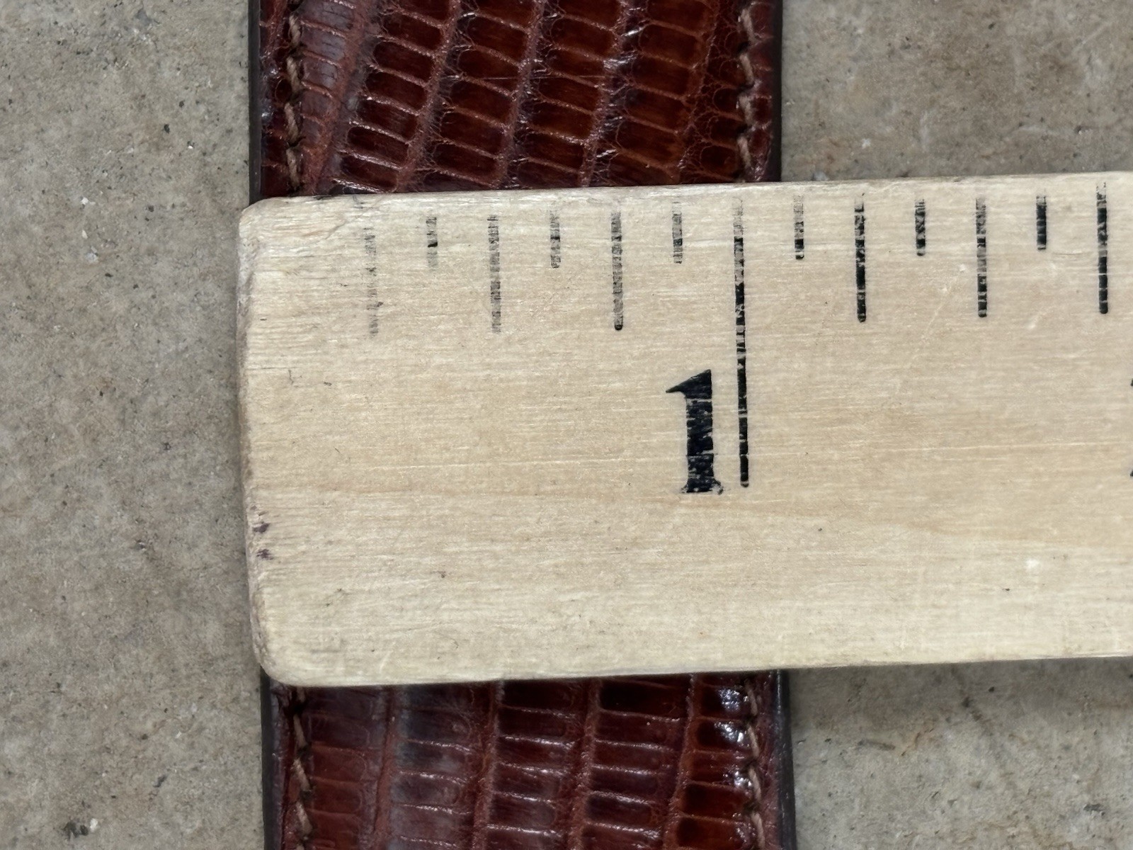 Hand Crafted Trafalgar Java Lizard Leather Belt S… - image 9