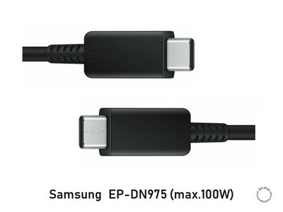 Samsung EP-DN975 Lade-&  Datenkabel 1m USB Typ C auf USB Typ C schwarz_NEU