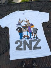 Vtg 90s Looney Tunes 2NZ 1993 Hip Hop T-shirt Single Stitch Bugs Bunny Taz Delta