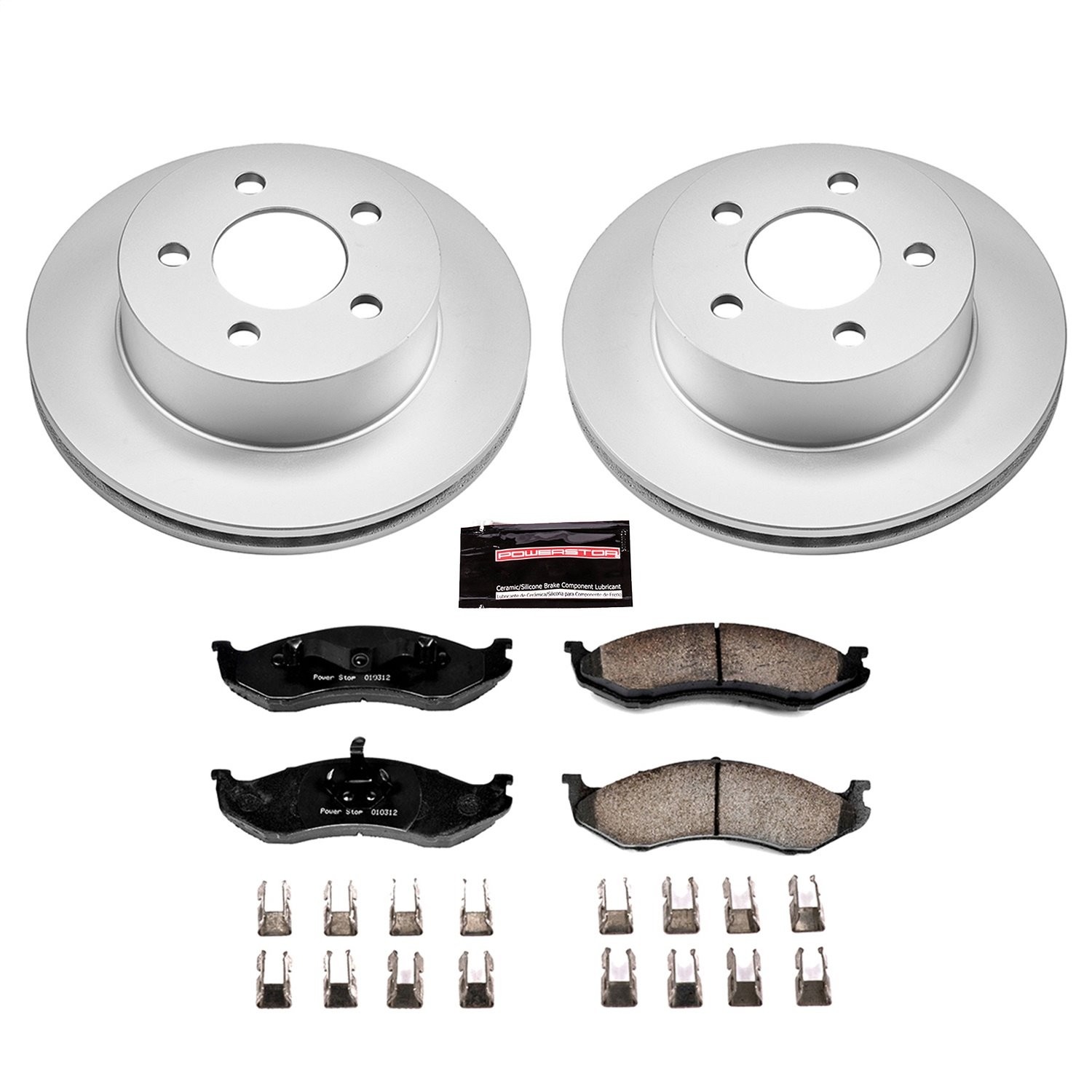 Power Stop CRK2152 Z17 Evolution Brake Kit with Genuine Geomet Coated Rotors And
