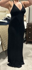Guess Maxi Dress Halter Top Black Small Removable Bra Pads