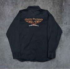 Vintage Genuine Harley-Davidson Garage Shop Shirt Embroiderd Mens Size Large