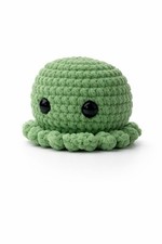 Handmade Mint Green Crochet Octopus Plush - Amigurumi Stuffed Animal