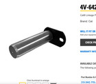 CAT 4V-6421 Linkage Pin / Pin Assembly – 3.54" Dia × 13.07" Length  — photo 3