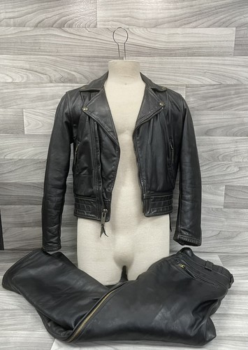Langlitz, Langlitz Leather Jacket And Pant Set - Black (A1D003192)