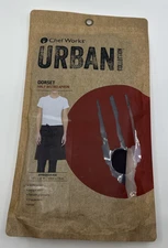 Chef Works URBAN COLLECTION Unisex Dorset Half Bistro Apron Eggplant OSFM NEW