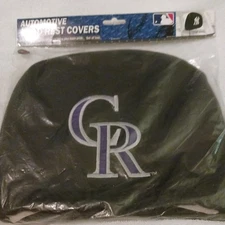 MLB Head Rest Covers Set of 2 Embroidered Team Logo by ProMark Select Team Below
