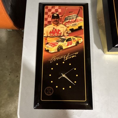 MAC Tools NASCAR #28 Rectangular Analog Wall Clock Plastic Black/Red/Yellow