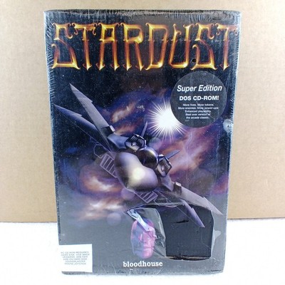 Stardust Super Edition PC DOS CD-ROM Sealed New NOS Big Box Bloodhouse Retro UK