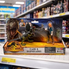 NEW 2022 Jurassic World Dominion Dilophosaurus  Claire Action Figures Fun