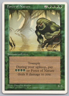 MTG Singles - 4th Edition - Force of Nature -e451 [played]