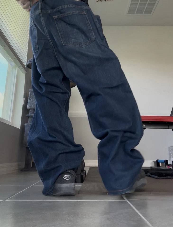 Pantalones de mezclilla azules súper holgados de Nautica Foto 3 de 4