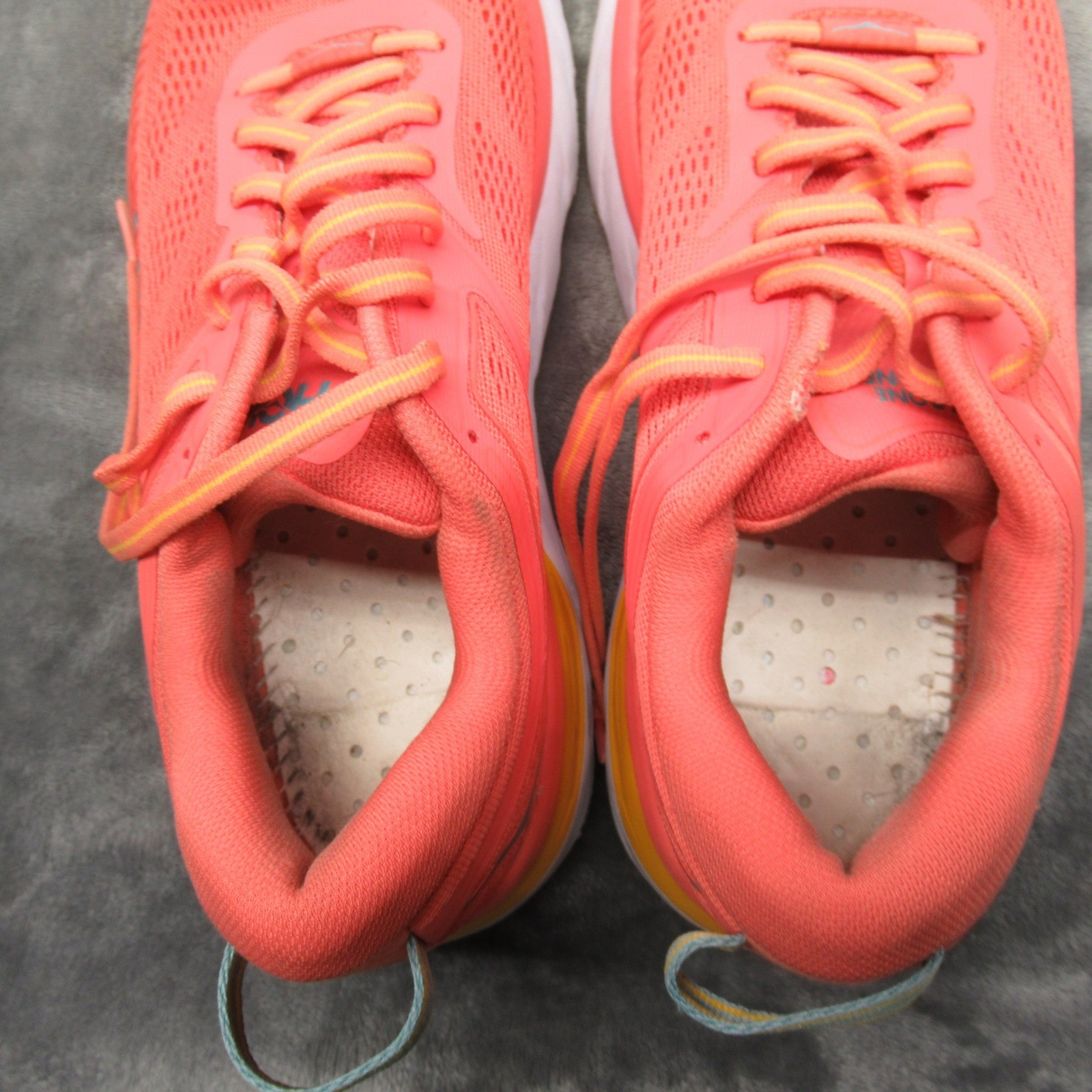 Hoka Bondi 7 Womens Shoes 8 Salmon Running Lightweight Jog Gym Active Hike Jog thumbnail 13