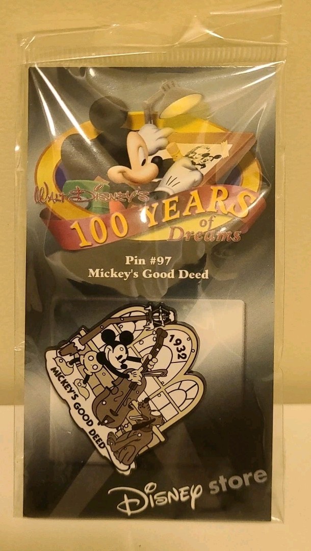 Disney Mickey Good Deed 1932 100 Years of Dreams Mickey Pluto Retired LE pin #97
