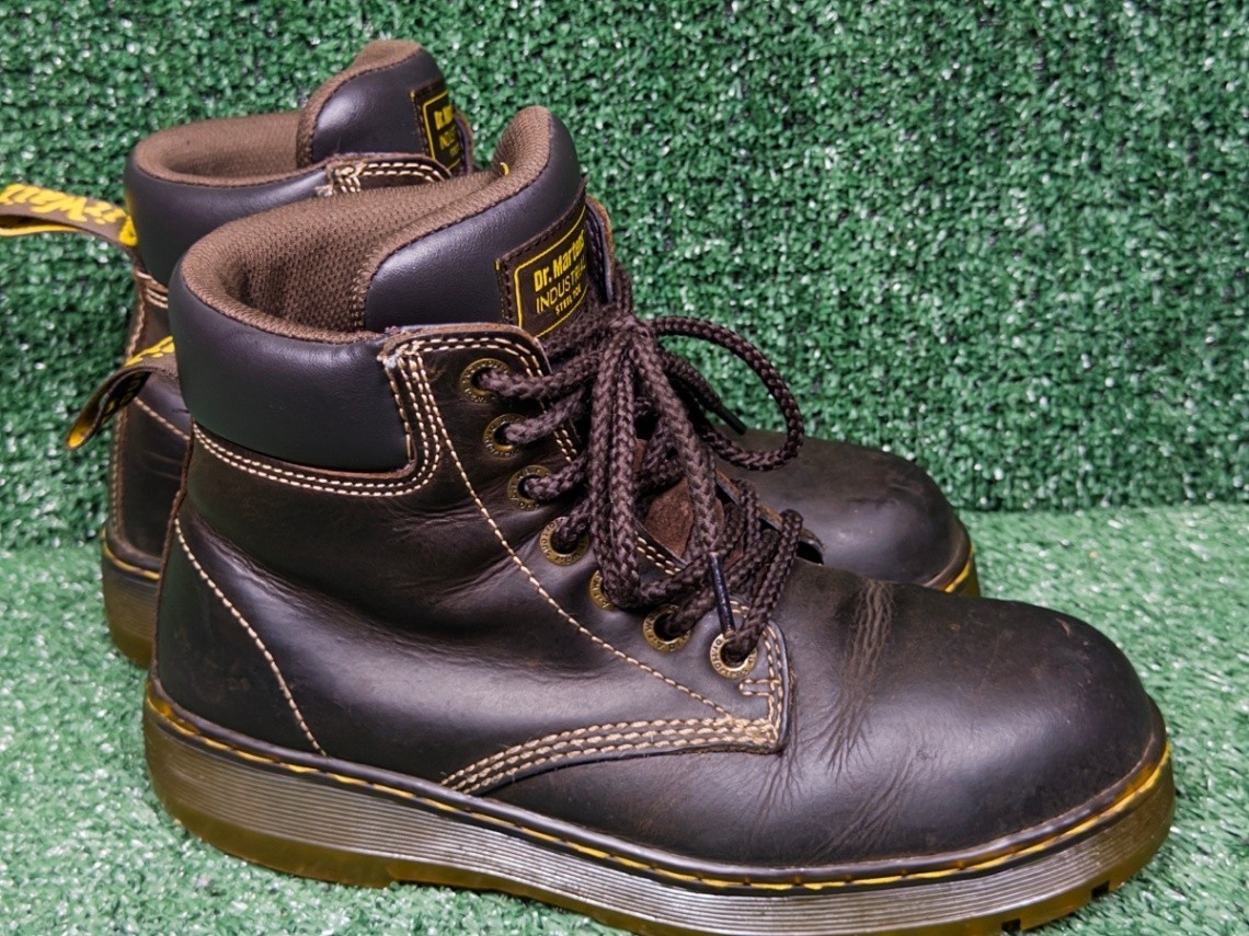 Dr. Martens Winch ST Steel Toe Boots Brown Leather Men US 8  display picture 2