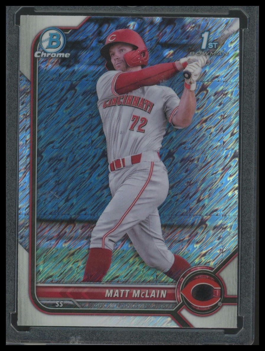 2022 Bowman Chrome #BCP-245 Matt McLain Prospects Shimmer Refractor