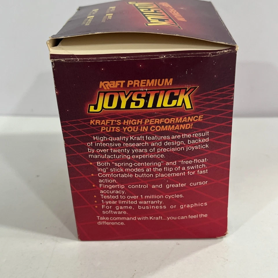 Vintage Kraft Premium Joystick PC 820-002 Rare NOS NEW box papers - Image 3 of 4