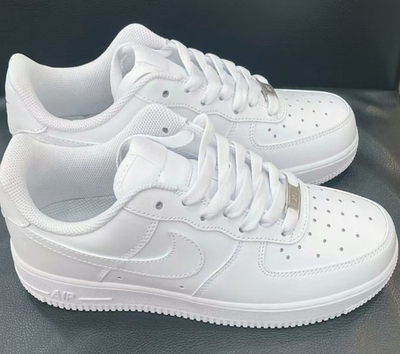 #ad #ad Men#x27;s Nike Air Force 1 quot;Triple Whitequot; Low Top Classic Sneakers White $69.99