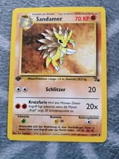 Pokémon Sammelkarte Sandamer 41/62 Deutsch 1. Edition Fossil