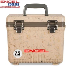 ENGEL 7.5QT Leak-Proof, Air Tight,  Hard Sided Cooler  / Lunchbox Grassland