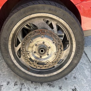 2002-2004 HONDA VTX1800C OEM STRAIGHT FRONT WHEEL RIM