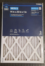 Project Source 14x20x1 Air Filter 5748829 Merv 8 3 pack HVAC Furnace  NEW 