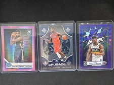 Zion Williamson 3 Card Rookie Lot Optic Pink Prizm Crusade My House