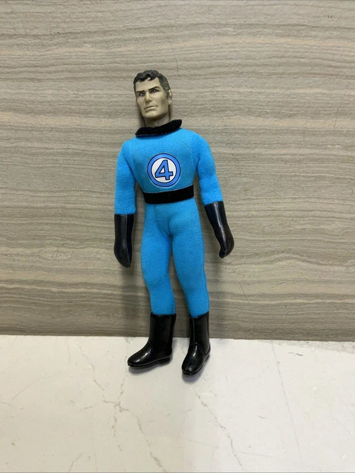 Mego Marvel Fantastic 4 Four 1979 de colección: Mr. Fantástica tarjeta francesa Foto 3 de 4