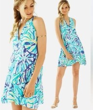 NWT Lilly Pulitzer Achelle Swing Dress In Pool Blue Stay Cool Size Small  188