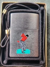 Zippo lighter GOLFER 1999 XV Loss proof New w/sticker in original box