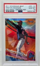 2017 Bowman Best Orange Refractor TRISTON McKENZIE RC CARD /25 PSA 10 GEM MINT