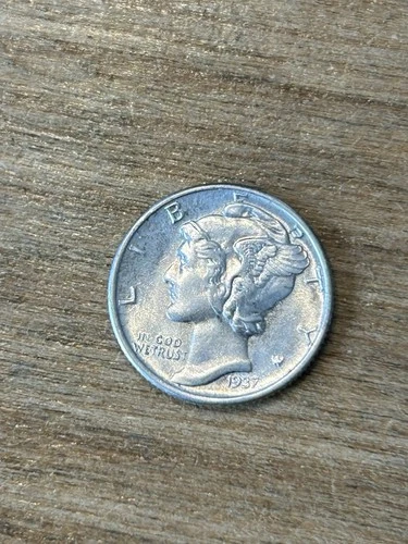 1937 Mercury Dime AU+