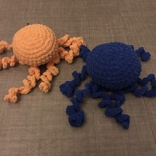 Handmade Crochet Jellyfish Pair Plush