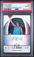 2006 FINEST AUTO-REFRACTOR #98 J.J. REDICK PSA 8