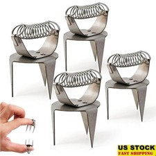 Pottery Glazing Tools Stainless Steel Dipping Tongs Ceramic Accessories Set New