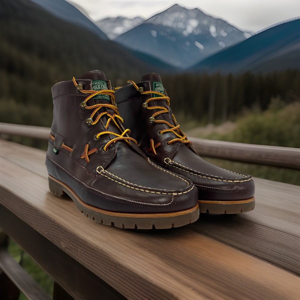 Polo Ralph Lauren Leather Country Ranger Mid Boot Brown 17953 H24