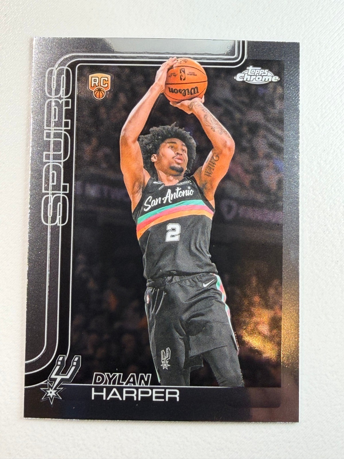 2026 Topps Chrome - Dylan Harper Rookie (RC) #152 San Antonio Spurs