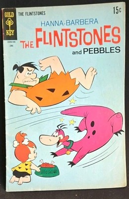 Gold Key The Flintstones and Pebbles Color Comic Book Silver Age Fred Dino