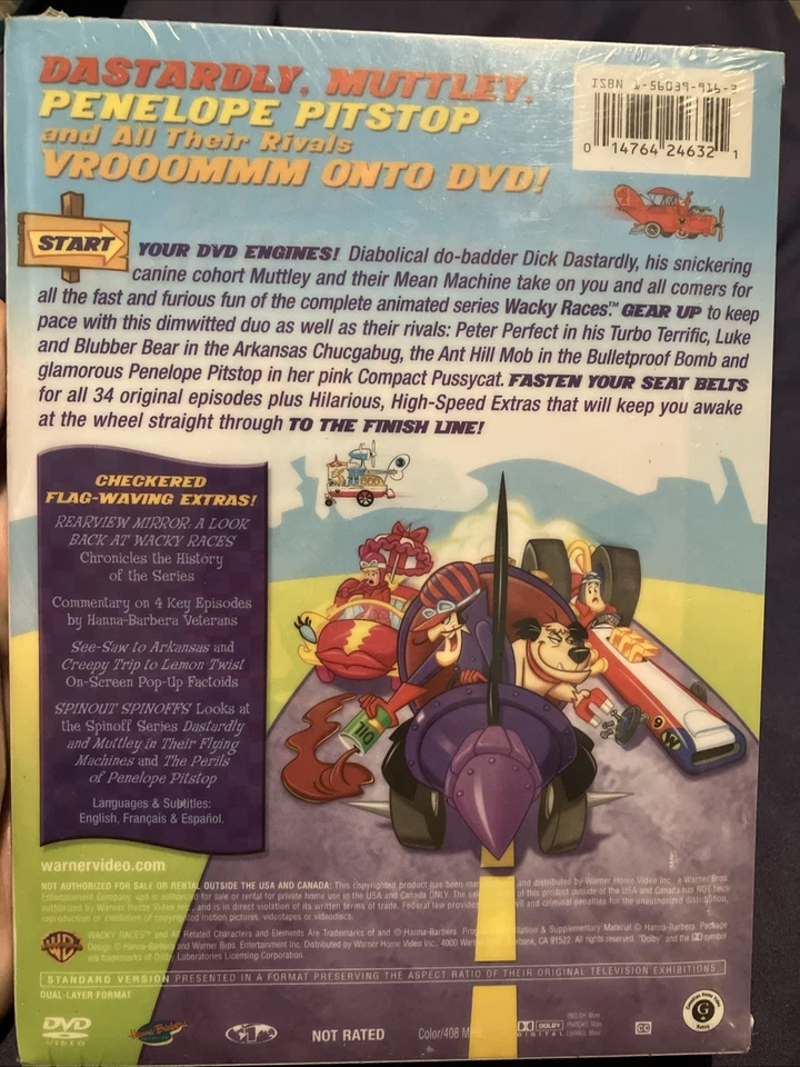 Hannah Barbera Classic Collection WACKY RACES The Complete Series DVD Brand New - Image 3 of 4