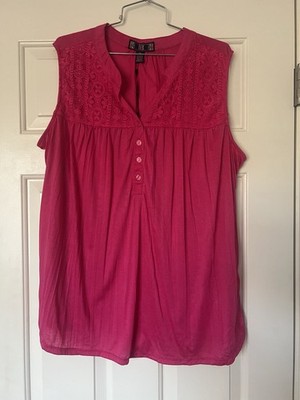 Nordstrom's By Design women's sleeveless blouse size 3XL NWT Pink