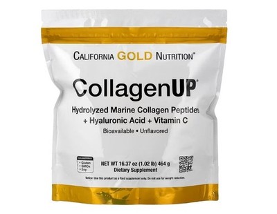 Marine Sourced Collagen Peptides, Hyaluronic Acid + Vitamin C Unflavored, 16.37 