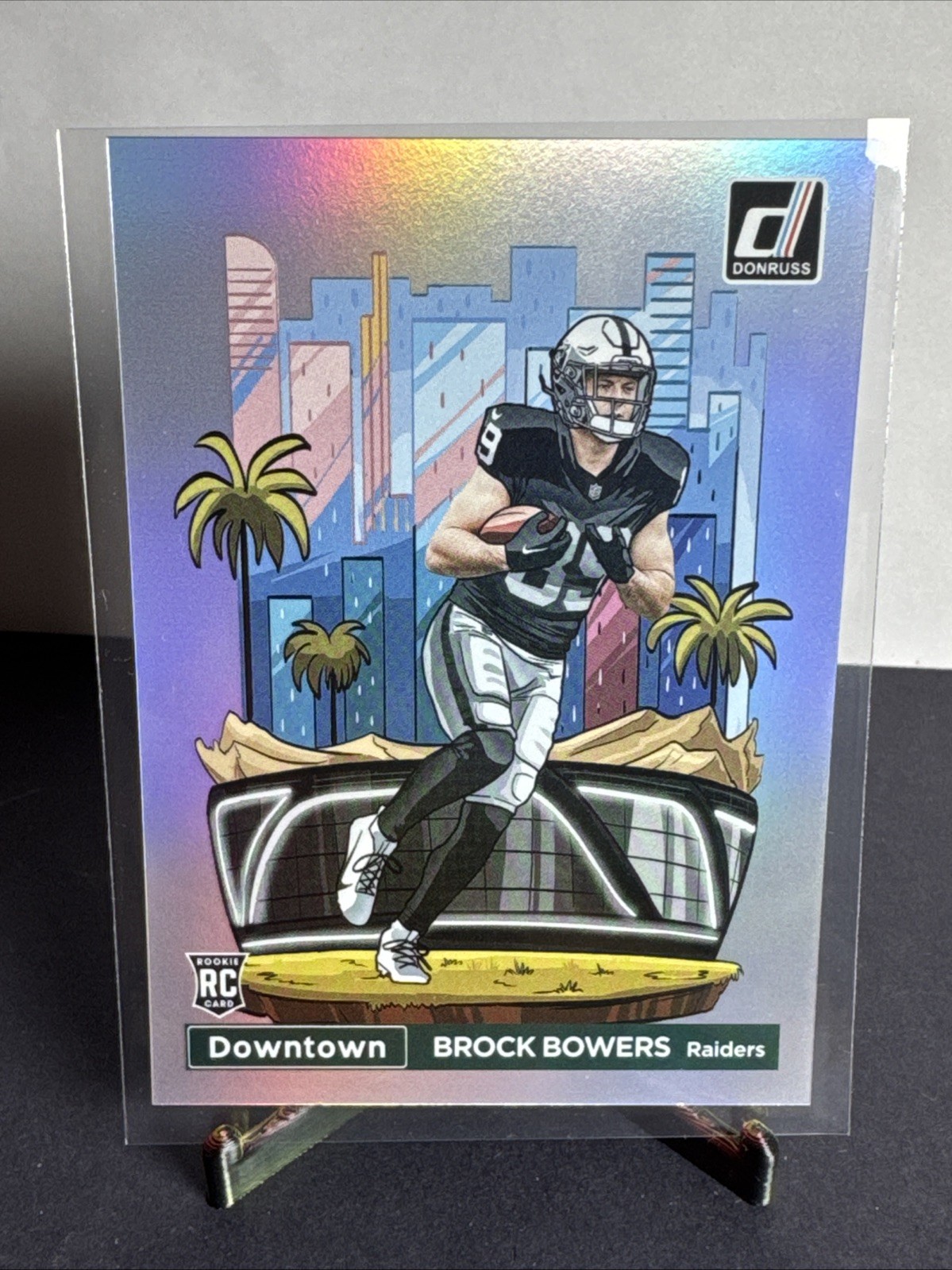 Brock Bowers Panini Donruss Downtown! #17 Base