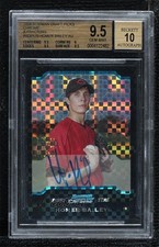 2004 Bowman Draft Chrome X-Fractor Homer Bailey BGS 9.5 GEM MINT Auto 0o48
