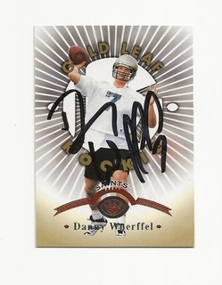 DANNY WUERFFEL SAINTS AUTOGRAPHED CARD
