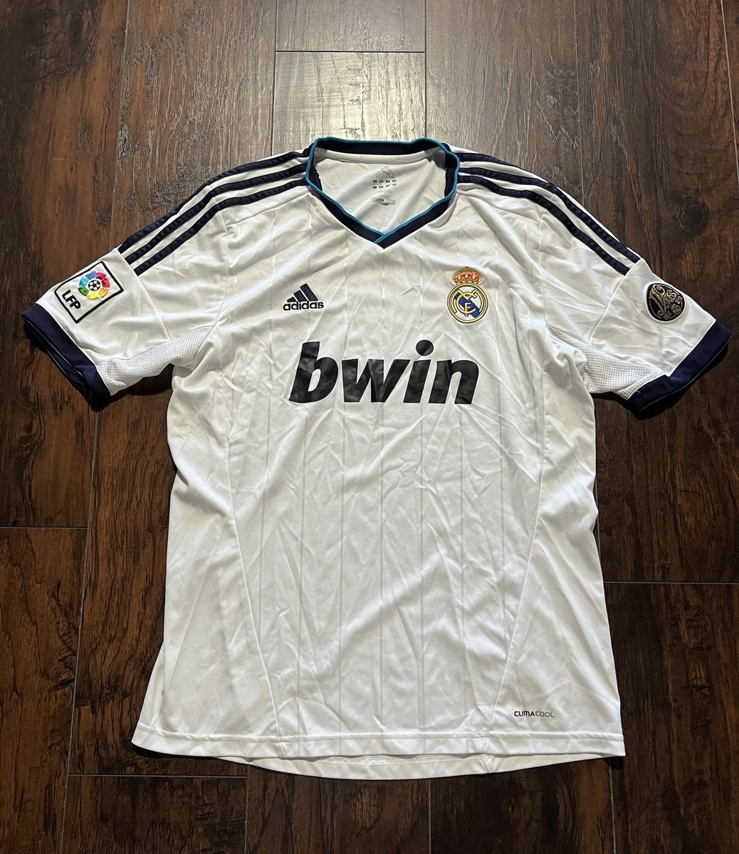 Adidas Real Madrid 2012 Home Jersey White Mens Sz Large AV1001