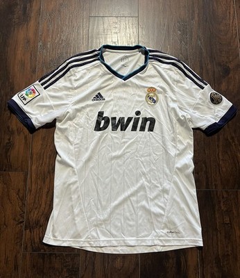 Adidas Real Madrid 2012 Home Jersey White Mens Sz Large AV1001