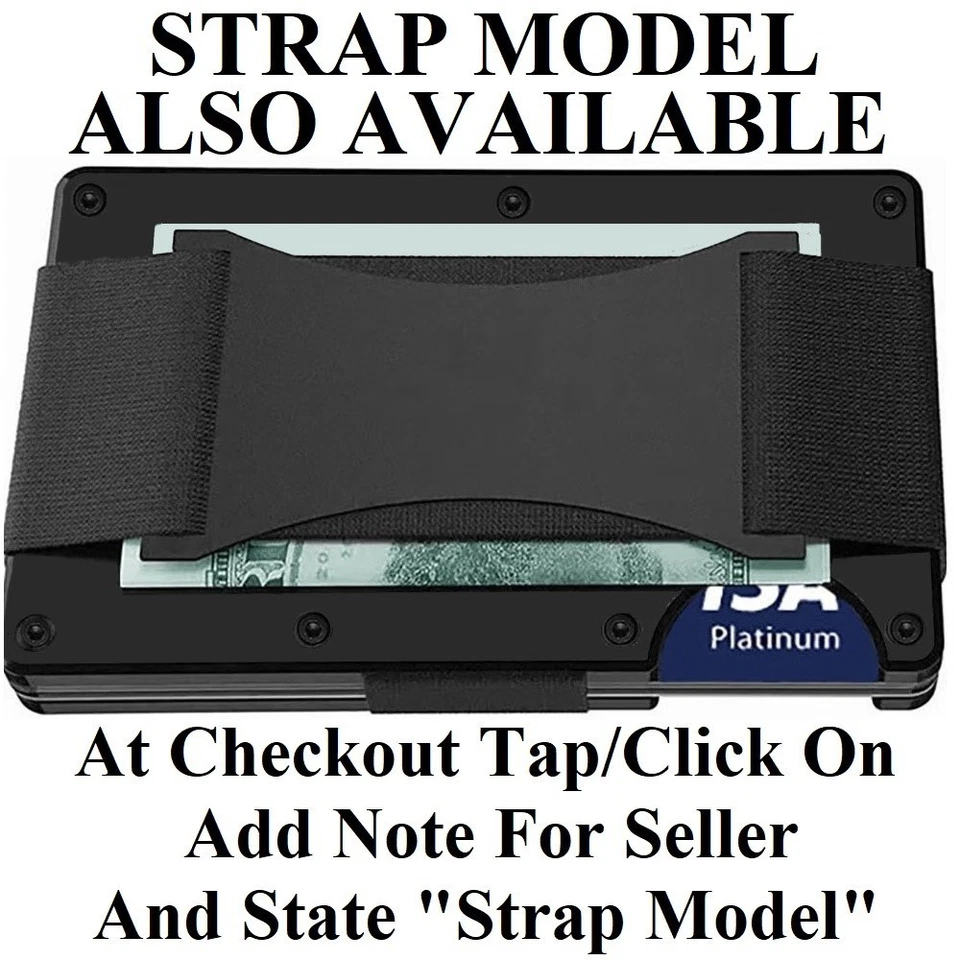 Cartera con bloqueo RFID Trump Club de Golf Negra Titanio Fibra de Carbono para Hombres Mujeres Foto 4 de 4