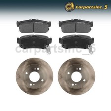 Rear Brake Pad Brake Rotor Fits 1991-2000 INFINITI G20 1993-2001 Nissan Altima