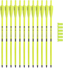 BOWSOUL Crossbow Bolts 20inch Fluorescence Color Carbon Crossbow Hunting Arro